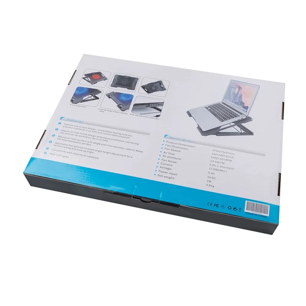 Gaming Cooler Fan Laptop Stand Adjustable Notebook