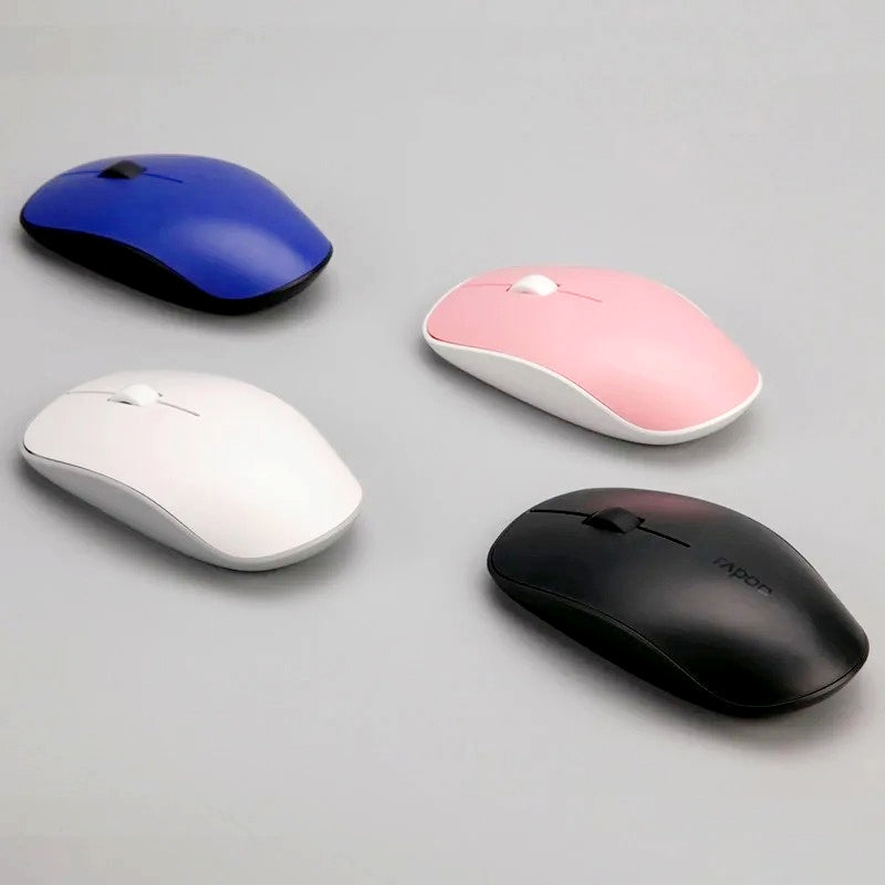 Rapoo M200 Silent Multi-Mode Wireless Mouse – Bluetooth 3.04.0 & 2.4GHz, 1300 DPI, Ultra-Slim Design