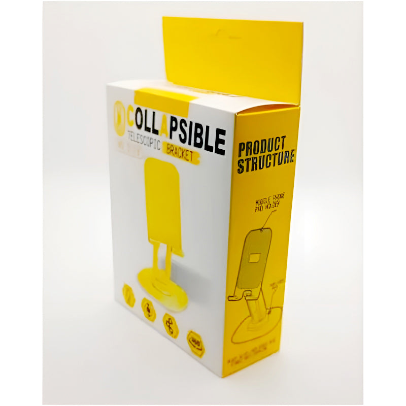 Phone Tablet Stand – 360° Rotation, Weighted Alloy Base and Anti-Shake Design S118 Collapsible Telescopic
