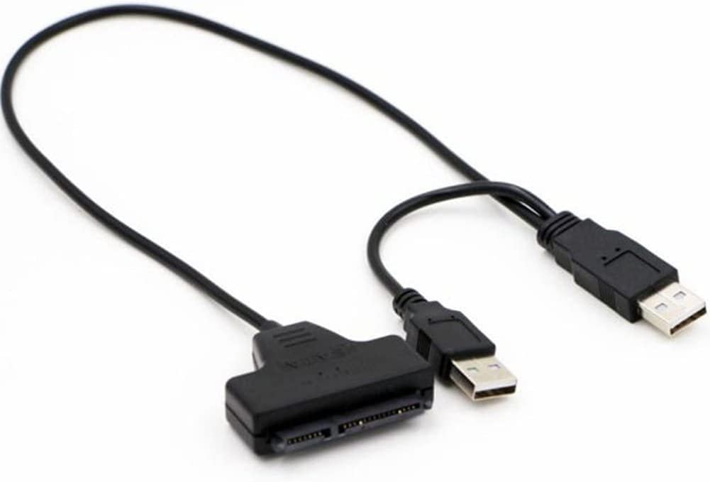 High Speed Dual USB 2.0 To 2.5″ SATA Hard Disk Drive Adapter W/UASP SATA To USB 2.0 Converter For SSD/HDD