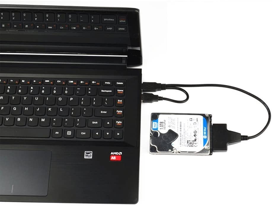 High Speed Dual USB 2.0 To 2.5″ SATA Hard Disk Drive Adapter W/UASP SATA To USB 2.0 Converter For SSD/HDD