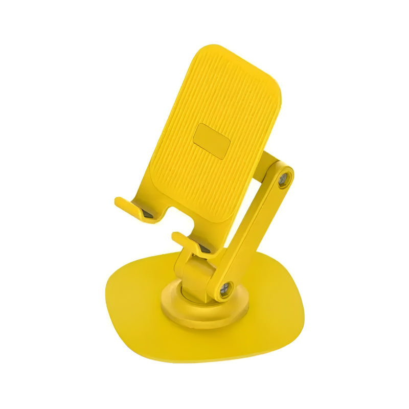 Phone Tablet Stand – 360° Rotation, Weighted Alloy Base and Anti-Shake Design S118 Collapsible Telescopic