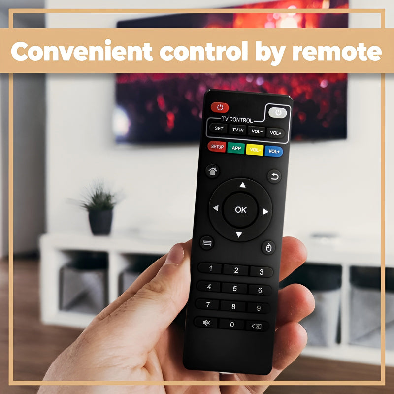 MXQ 4K Smart TV Box – Android 7.1, Quad-Core, 1GB RAM + 8GB Storage, Ultra HD 4K HDR