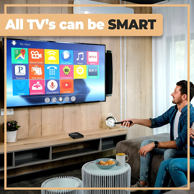 MXQ 4K Smart TV Box – Android 7.1, Quad-Core, 1GB RAM + 8GB Storage, Ultra HD 4K HDR