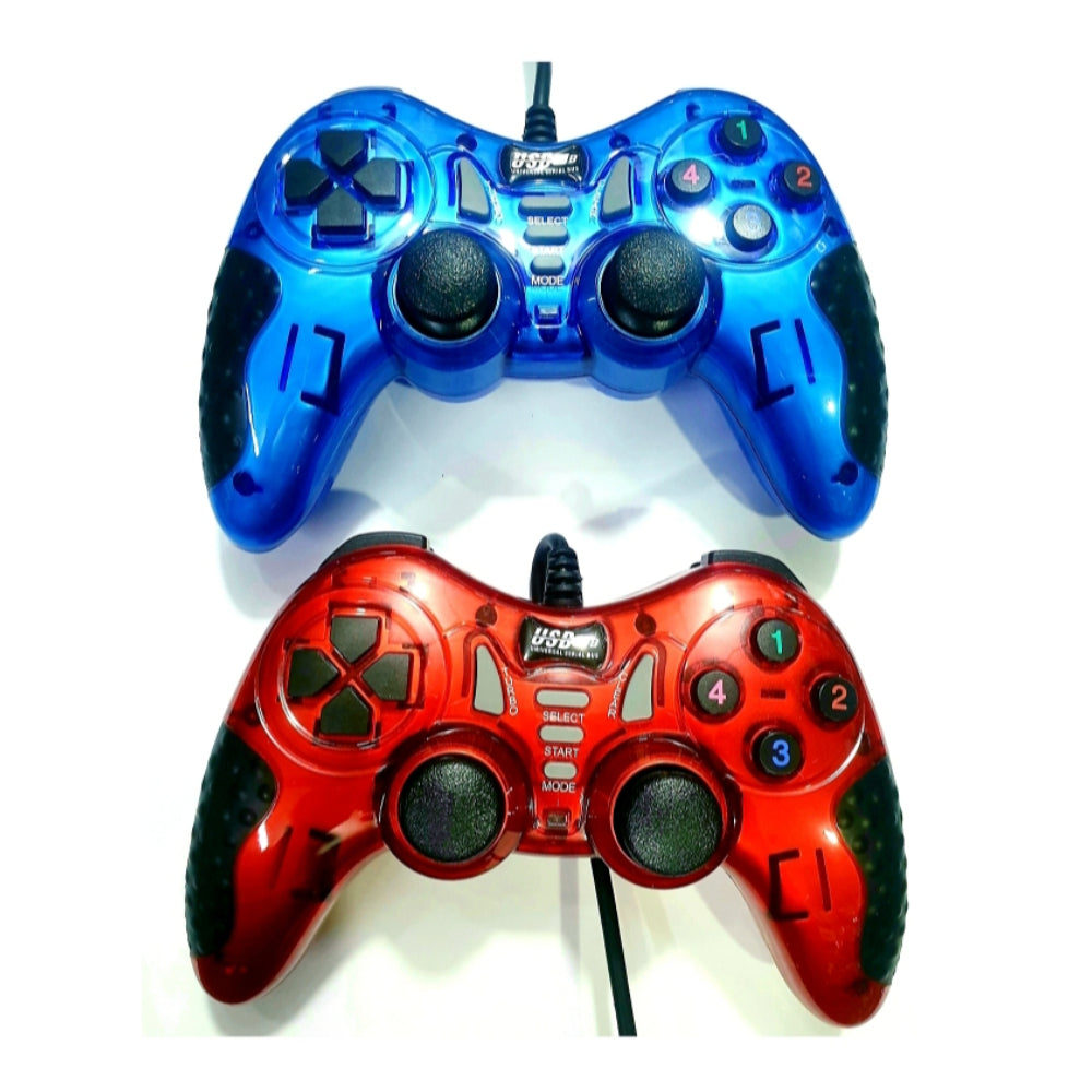 Gaming Controller USB Joysticks Gamepad Double Shock For PC Laptop