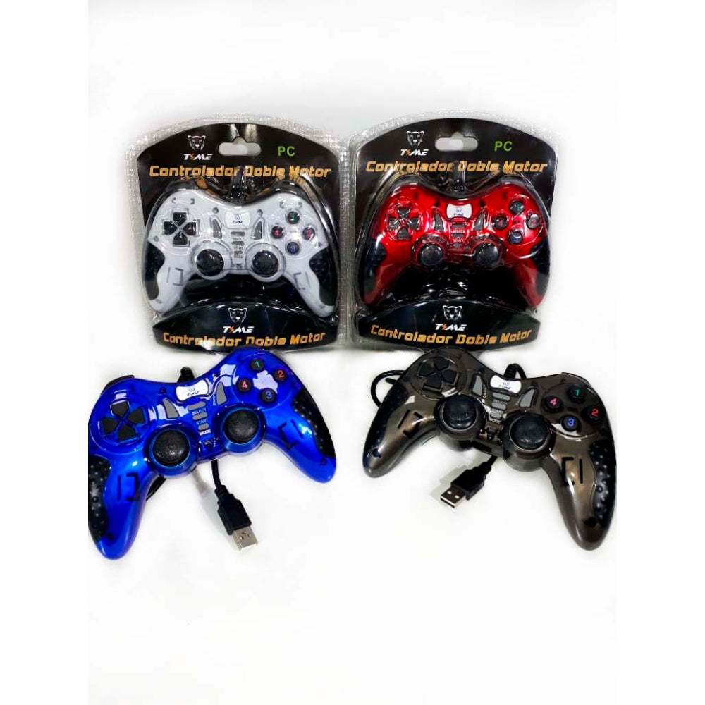 Gaming Controller USB Joysticks Gamepad Double Shock For PC Laptop