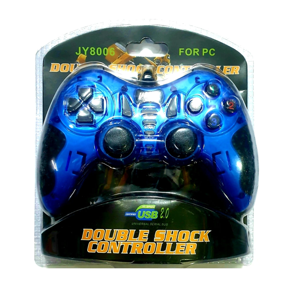 Gaming Controller USB Joysticks Gamepad Double Shock For PC Laptop
