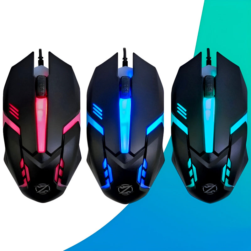 Zornwee GMO2 Wired USB Optical Gaming Mouse – Sleek Design, RGB Backlight & Smooth Control