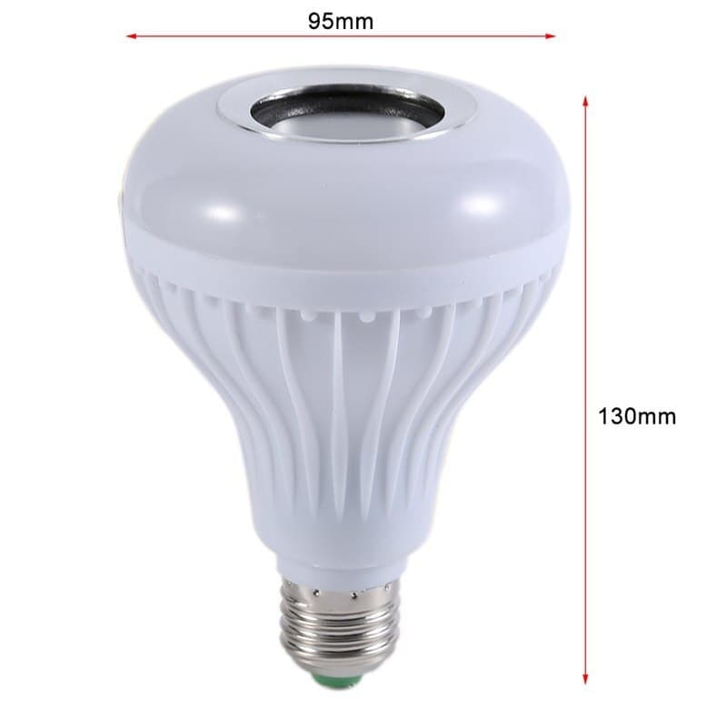 Wireless Bluetooth Speaker 12W RGB Bulb Lamp Smart Led Music Player Audio With Remote Control
