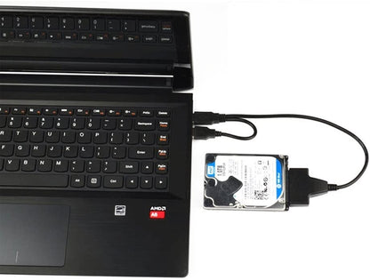 High Speed Dual USB 2.0 To 2.5″ SATA Hard Disk Drive Adapter W/UASP SATA To USB 2.0 Converter For SSD/HDD