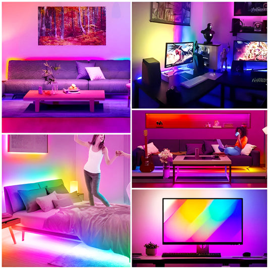 RGB LED Strip Light for Gaming control with Mobile App Control 3 Meter
