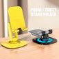 Phone Tablet Stand – 360° Rotation, Weighted Alloy Base and Anti-Shake Design S118 Collapsible Telescopic