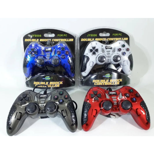 Gaming Controller USB Joysticks Gamepad Double Shock For PC Laptop