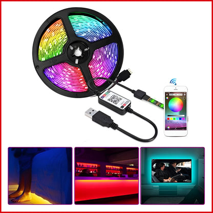 RGB LED Strip Light for Gaming control with Mobile App Control 3 Meter