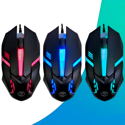 Zornwee GMO2 Wired USB Optical Gaming Mouse – Sleek Design, RGB Backlight & Smooth Control