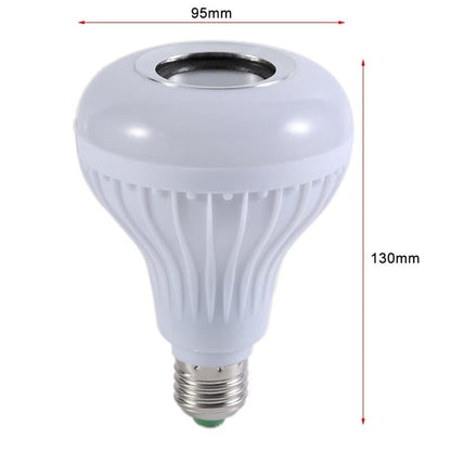 Wireless Bluetooth Speaker 12W RGB Bulb Lamp Smart Led Music Player Audio With Remote Control