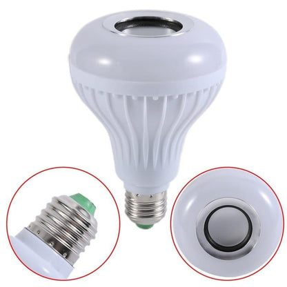 Wireless Bluetooth Speaker 12W RGB Bulb Lamp Smart Led Music Player Audio With Remote Control
