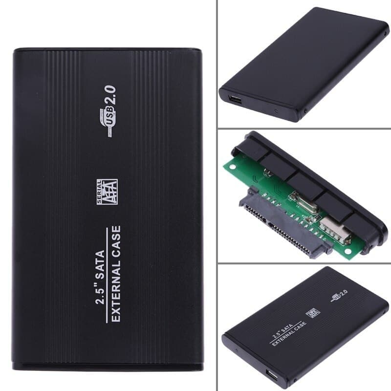 2.5 Inch HDD External Enclosure Case Metal External Storage Box For Sata To USB 2.0 With USB Cable