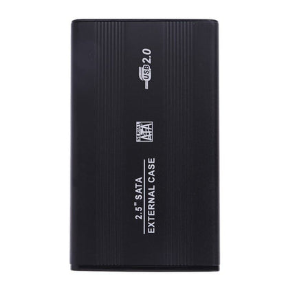 2.5 Inch HDD External Enclosure Case Metal External Storage Box For Sata To USB 2.0 With USB Cable