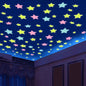 Stars Wall Stickers Pack Of 4 x 100 Pcs Glow In The Dark